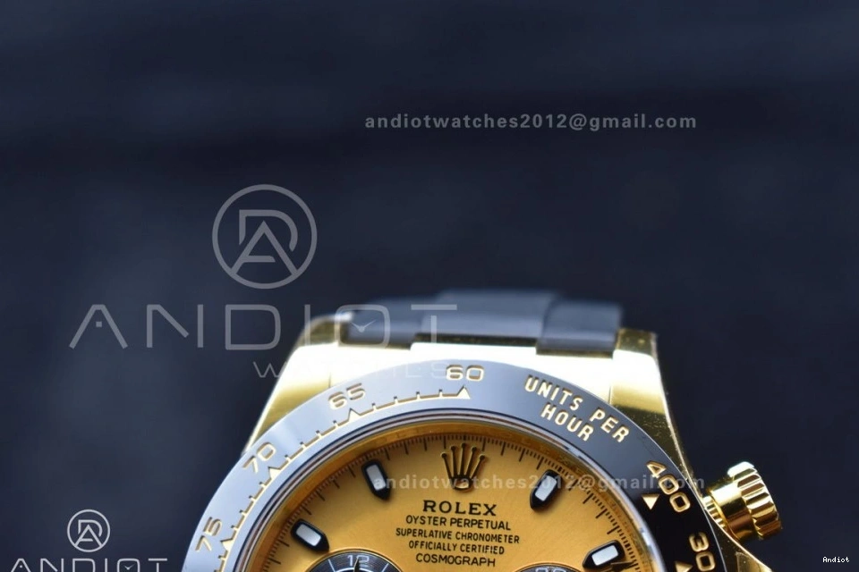 1:1 Daytona Rubber Strap BTF Oysterflex SA4130 on Best Edition Dial 116518 Black YG 0112